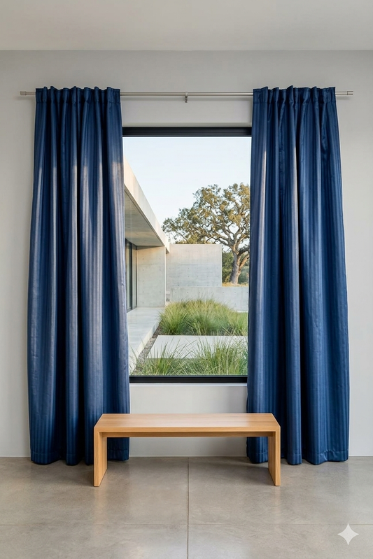 DOLBY STRIPE LINED CURTAIN - 230cm x 218cm