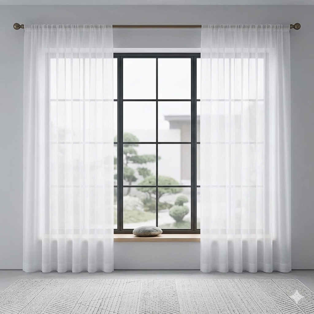 Plain Voile Curtain (5mx218cm)