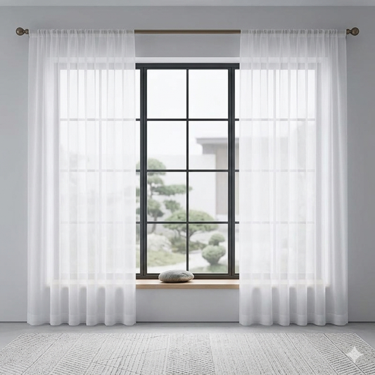 PLAIN VOILE CURTAIN (5MX218cm)