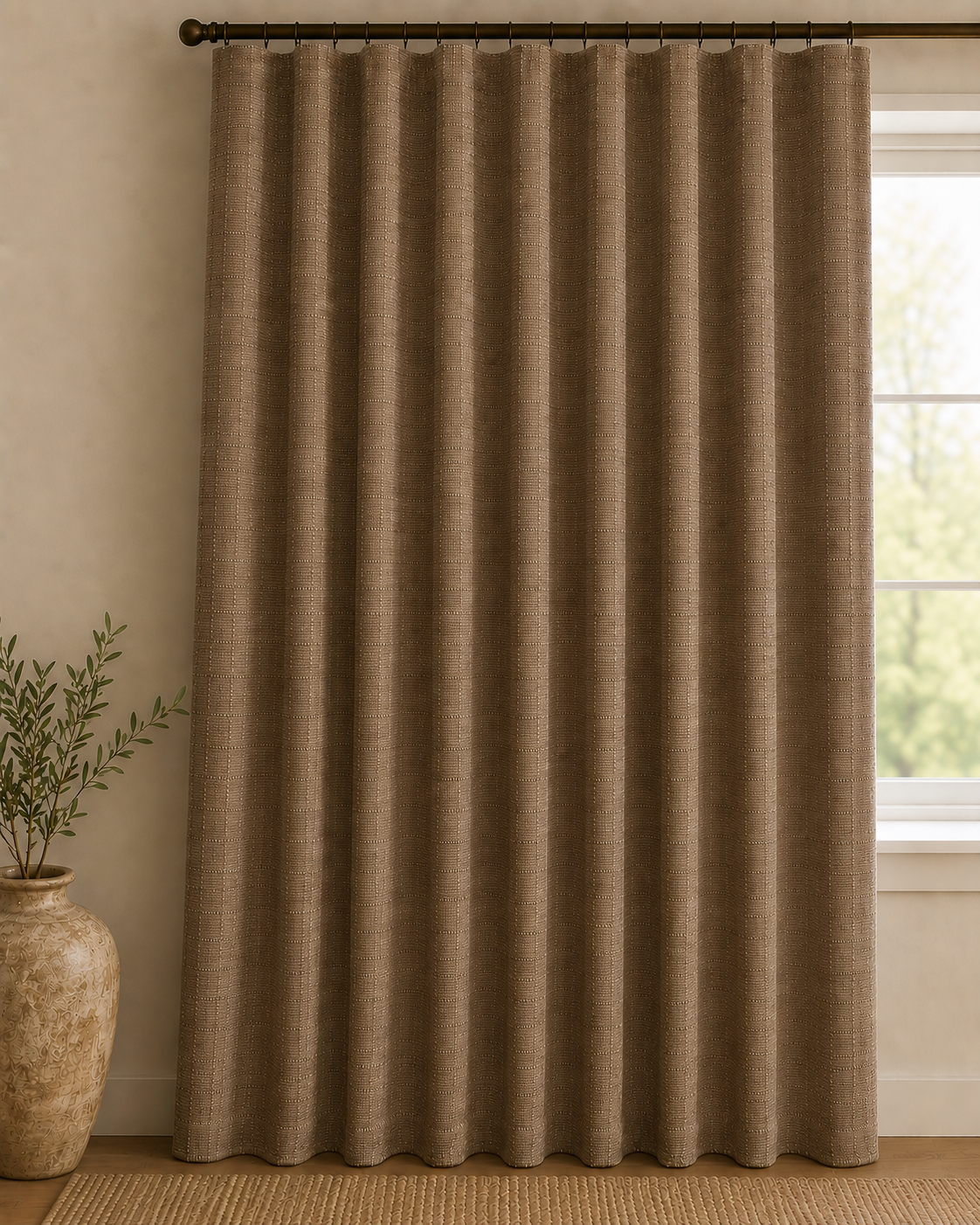 Blocked Range Curtains - 230 x 218cm