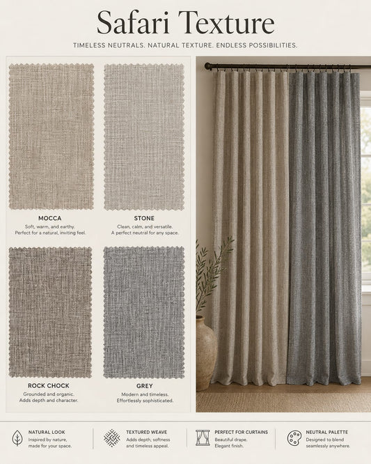 Safari Curtains - 230cm x 218cm