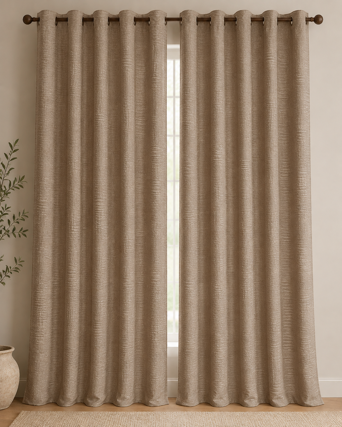 Ripple Lined Curtains 230cm x 218cm