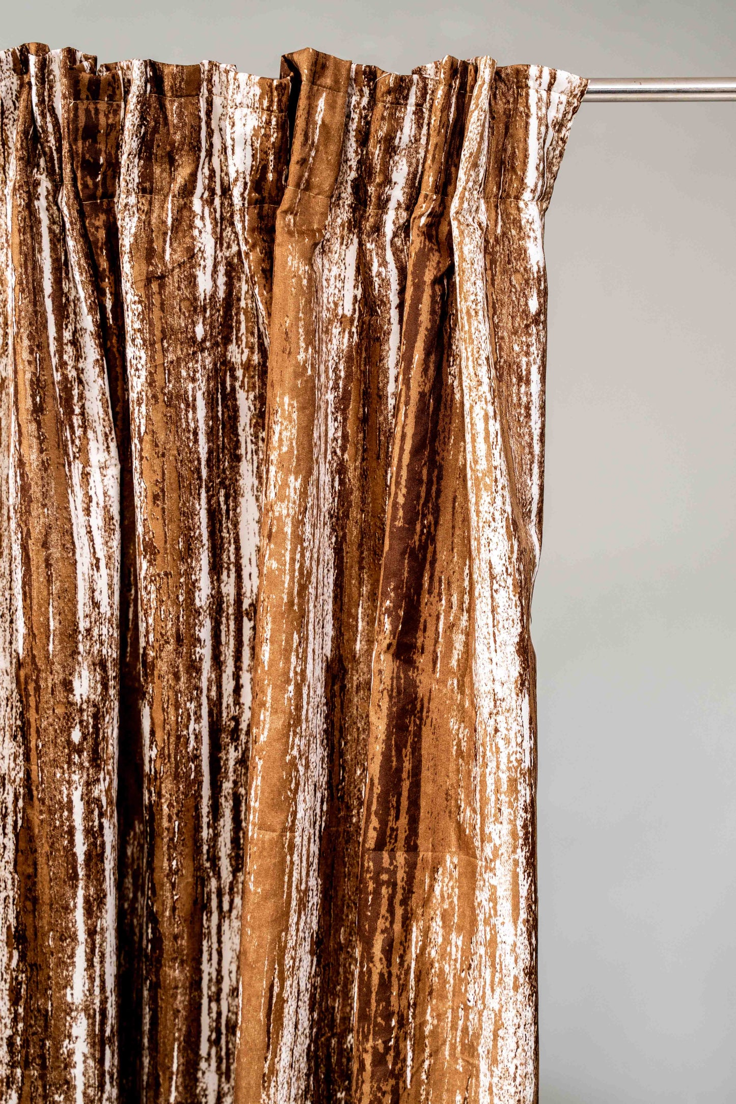 Texture Print Lined Curtain - 230cm x 218cm