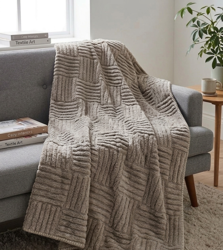 Flannel Jacquard Throw 150x200
