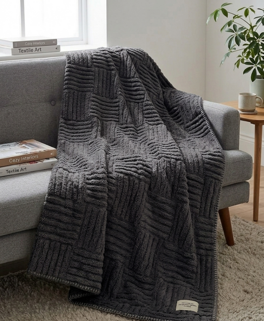 FLANNEL JACQUARD THROW 150x200