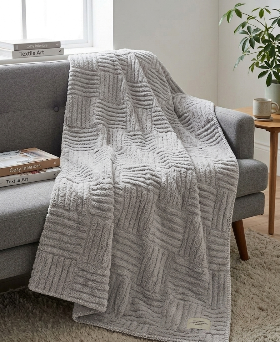 Flannel Jacquard Throw 150x200