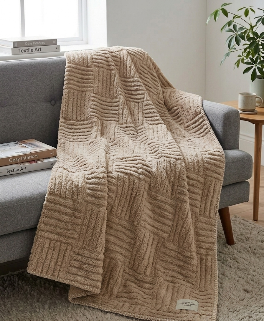 Flannel Jacquard Throw 180x200