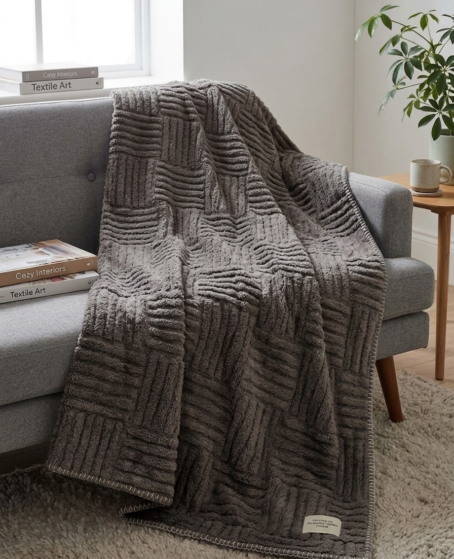 Flannel Jacquard Throw 150x200
