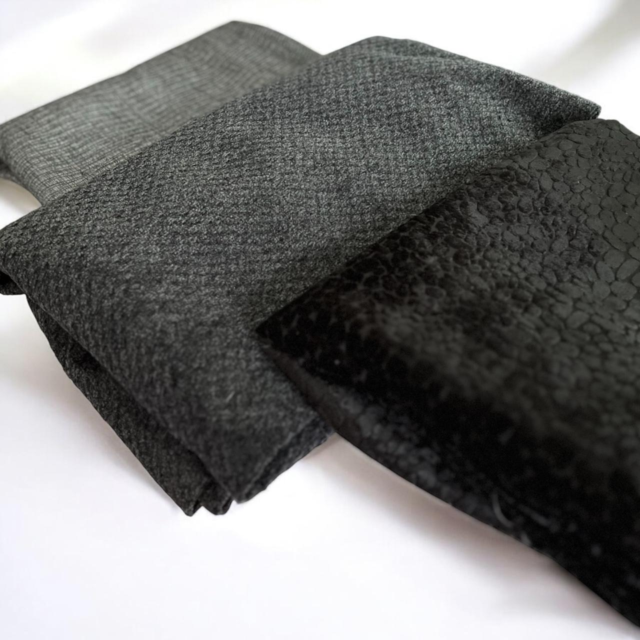 Pure Texture Midnight Black Tablecloth 150cm x 250cm