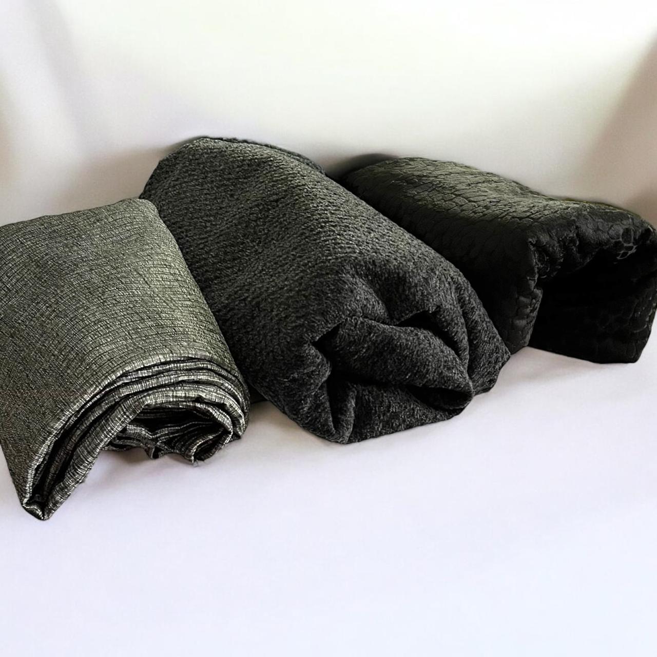 Pure Texture Midnight Black Tablecloth 150cm x 250cm