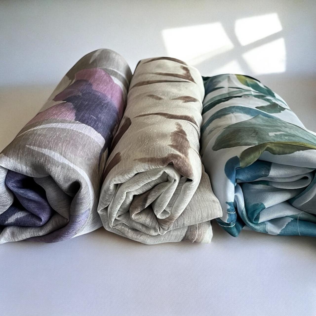 Floral Aqua Tablecloth 150cm x 250cm
