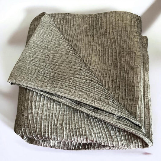 Crinkle Silver Tablecloth 150cm x 250cm