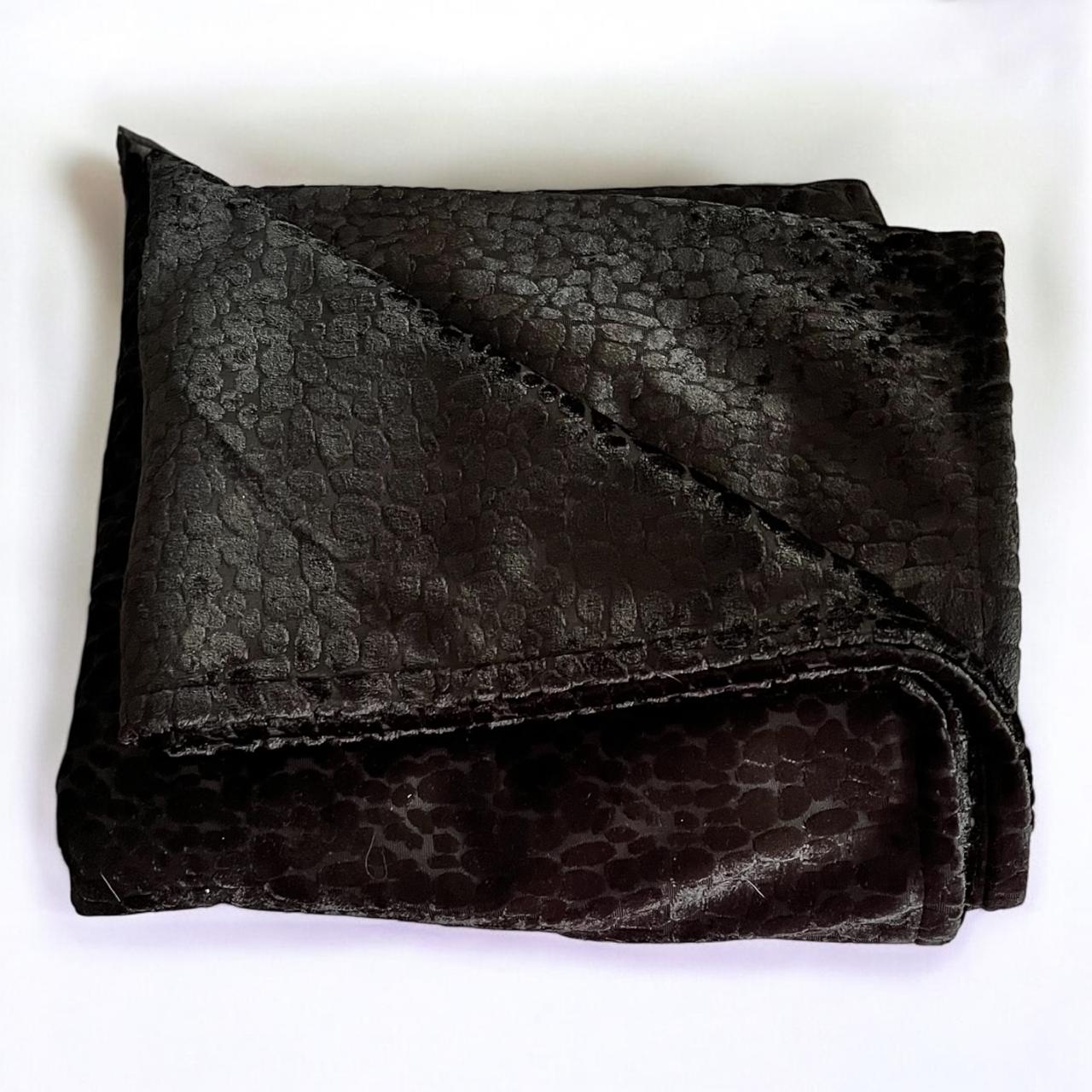 Pure Texture Midnight Black Tablecloth 150cm x 250cm