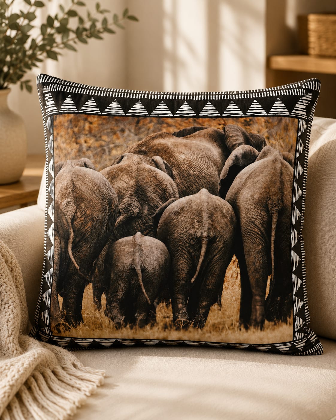 Scatter Cushion Cover Elephant