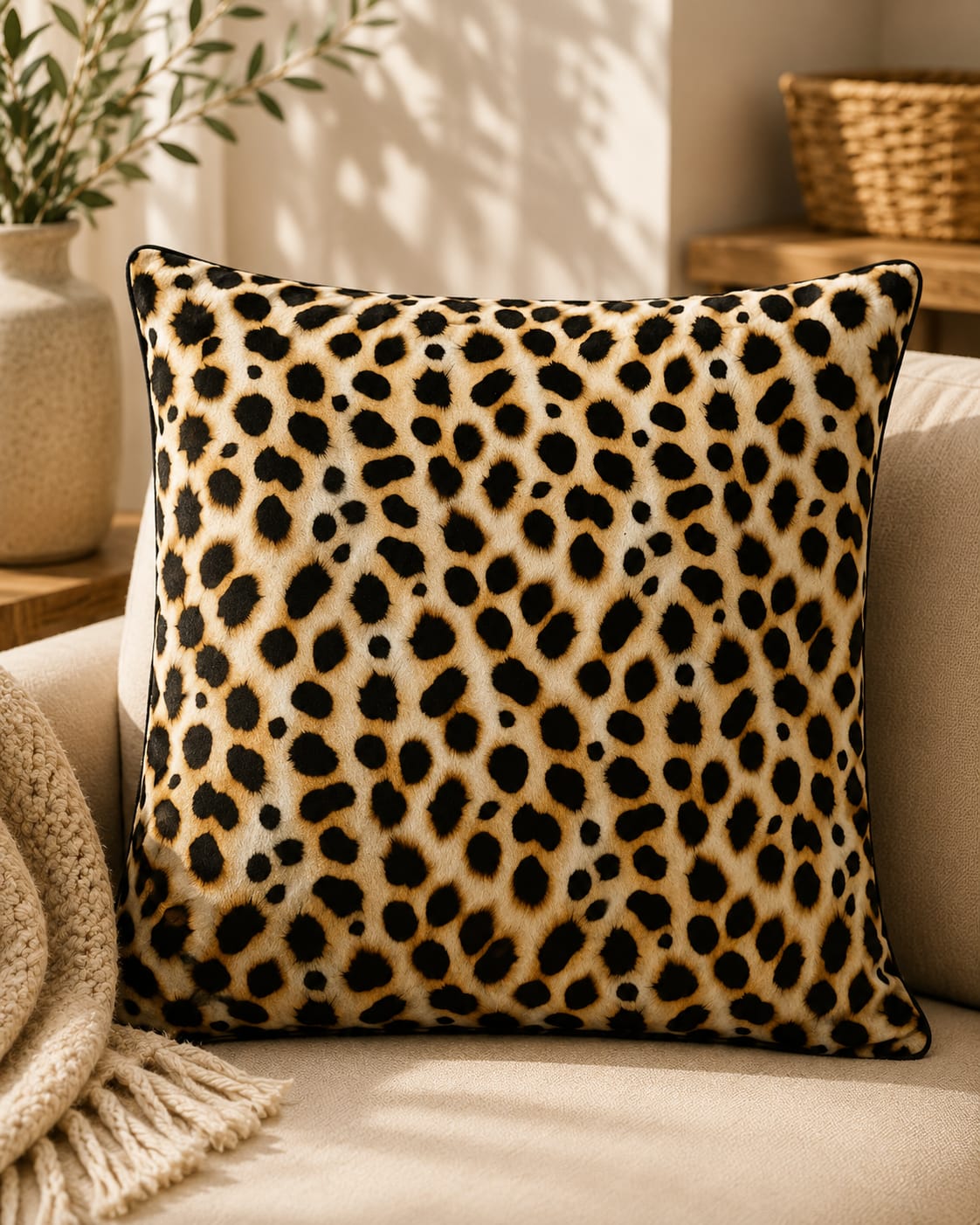 Scatter Cushion Cover Cheetah