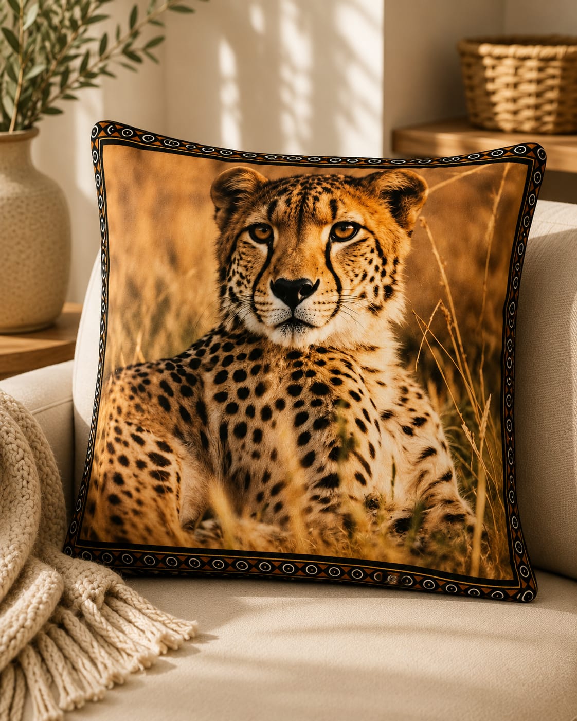 Scatter Cushion Cover Cheetah