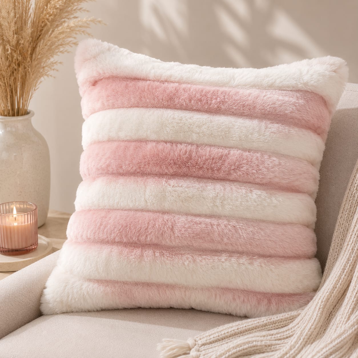 Fur Scatter Cushion Cover