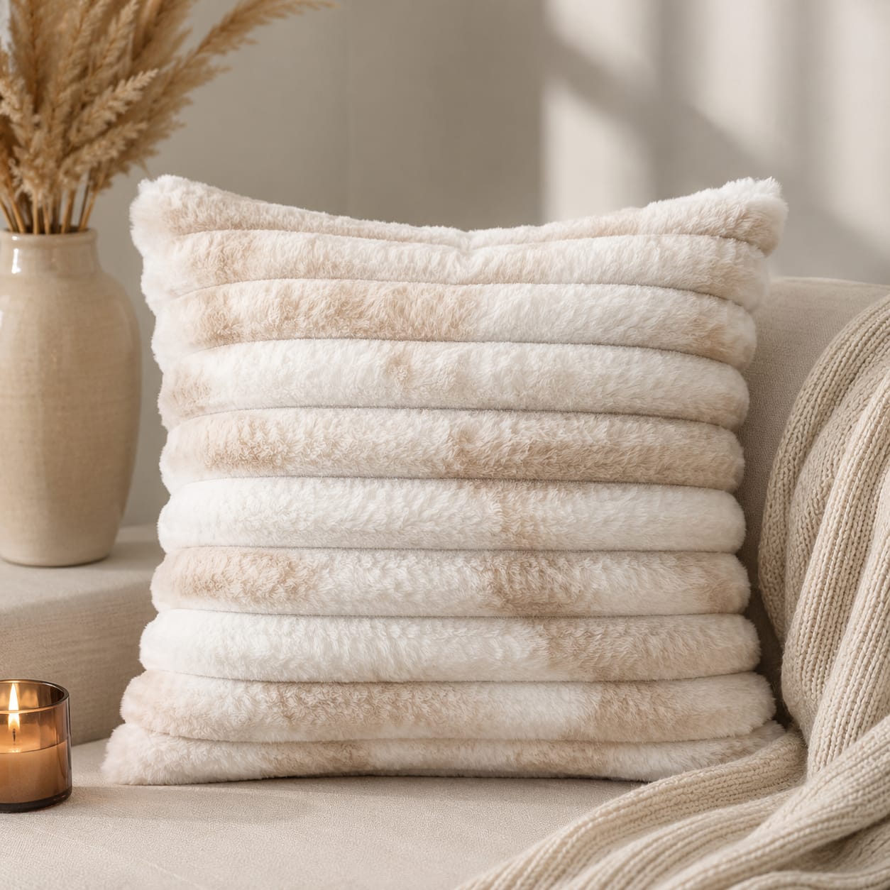 Fur Scatter Cushion Cover