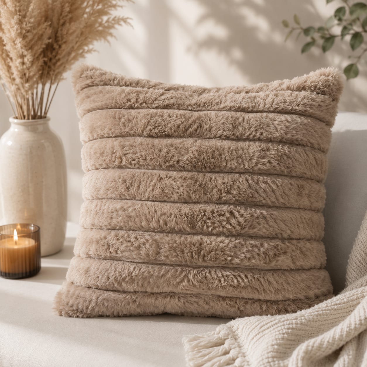 Fur Scatter Cushion Cover
