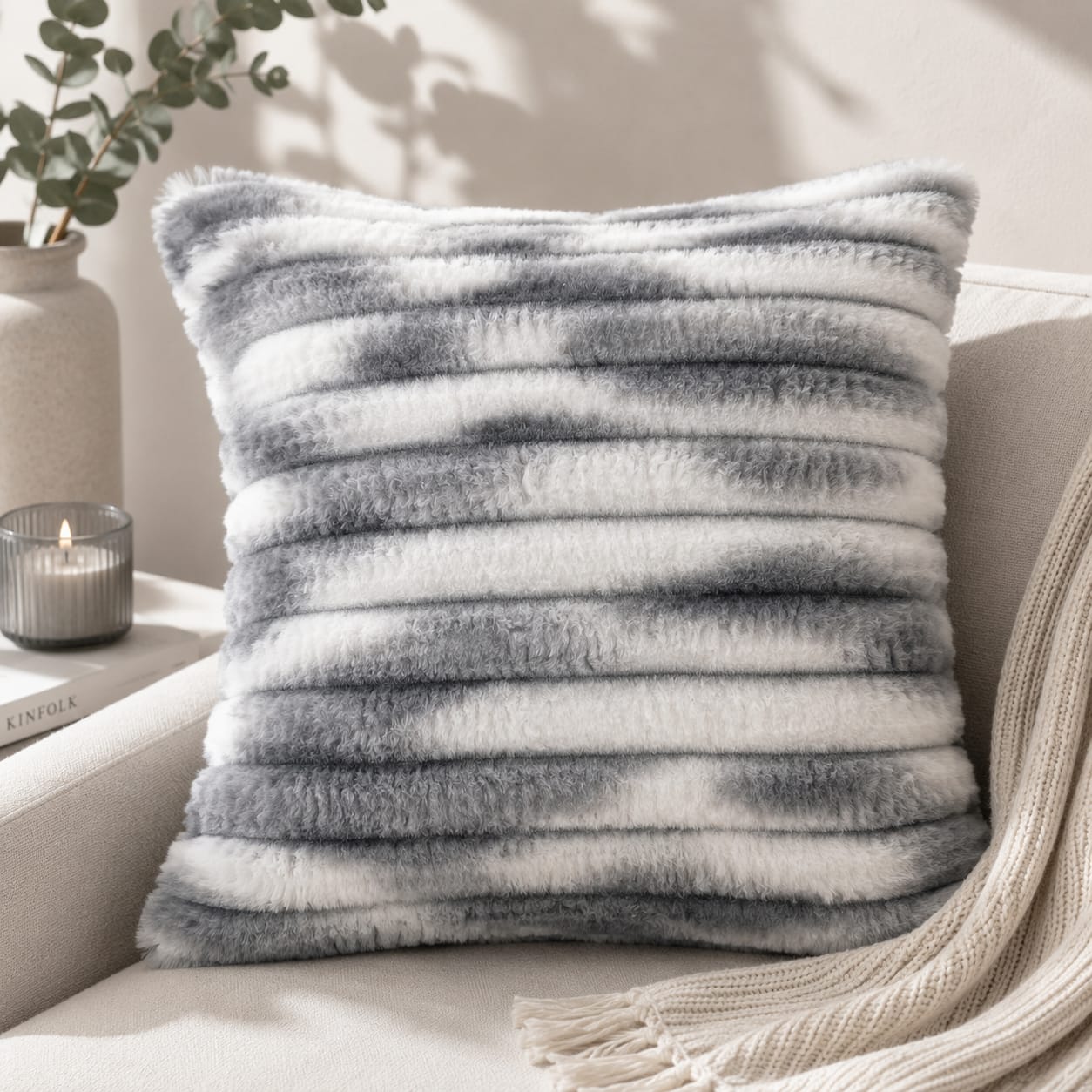 Fur Scatter Cushion Cover