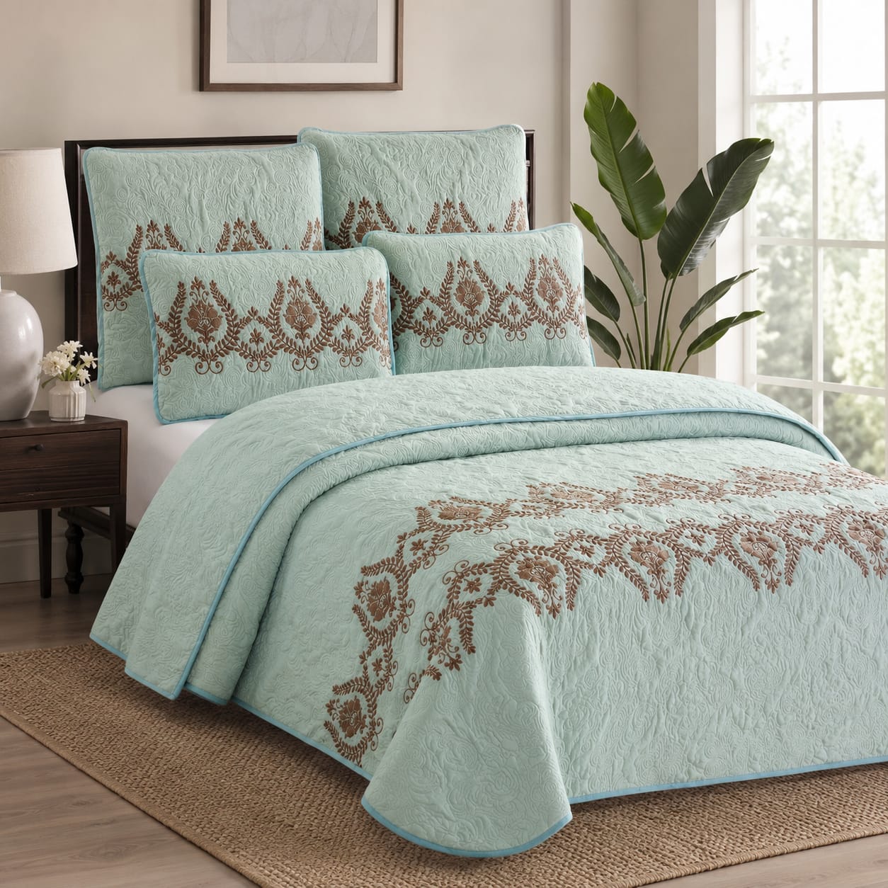 Luxury Bedspread 5 Piece