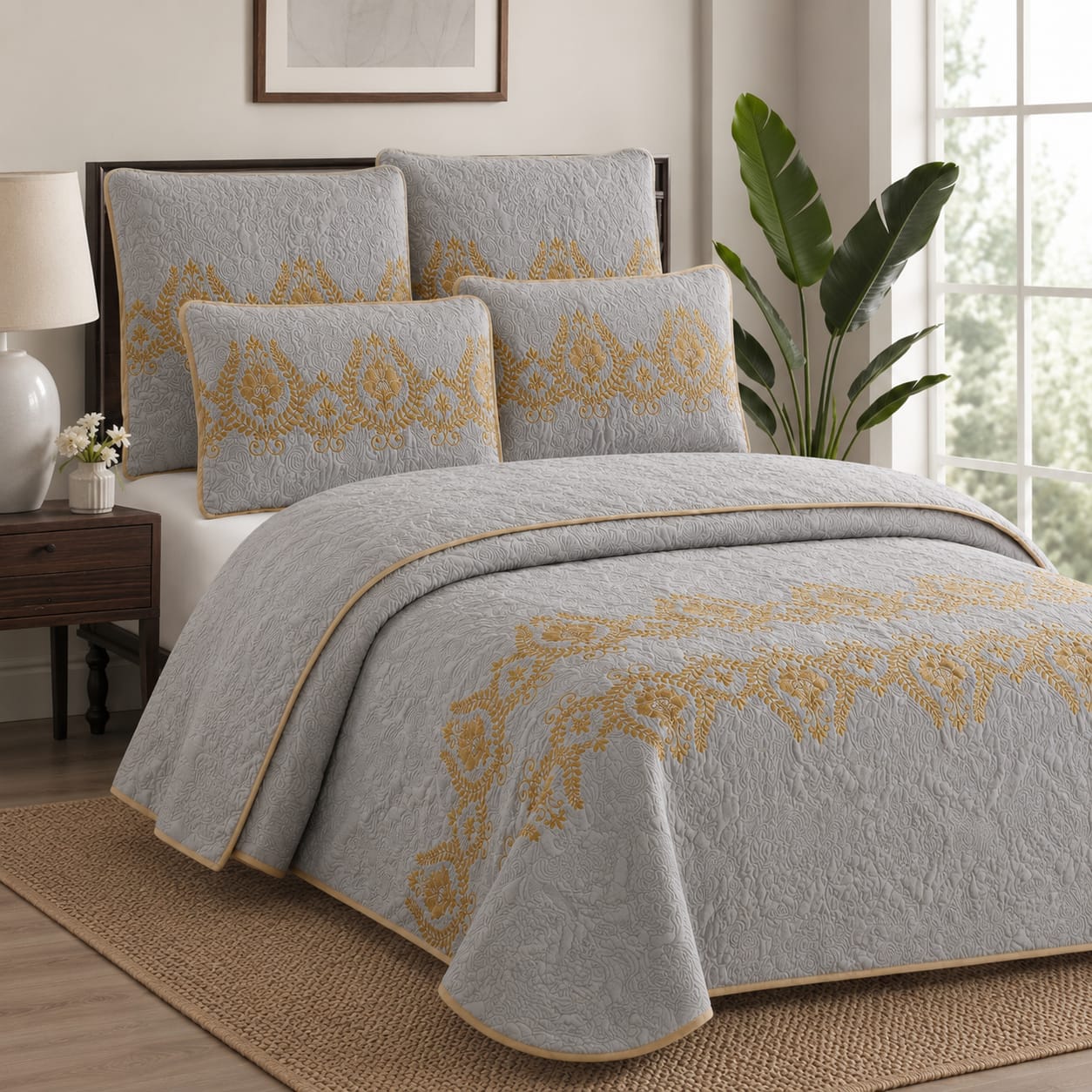 Luxury Bedspread 5 Piece