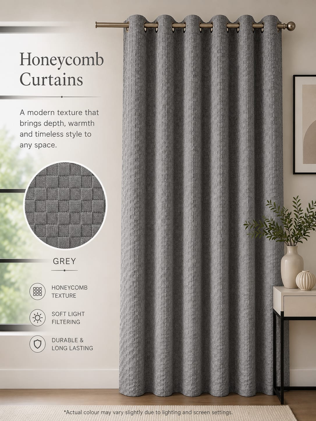 Honeycomb Lined Curtains
