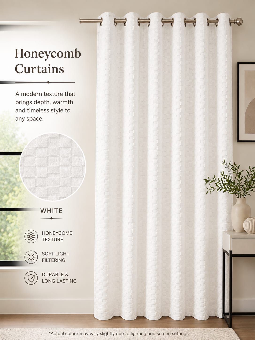 Honeycomb Lined Curtains