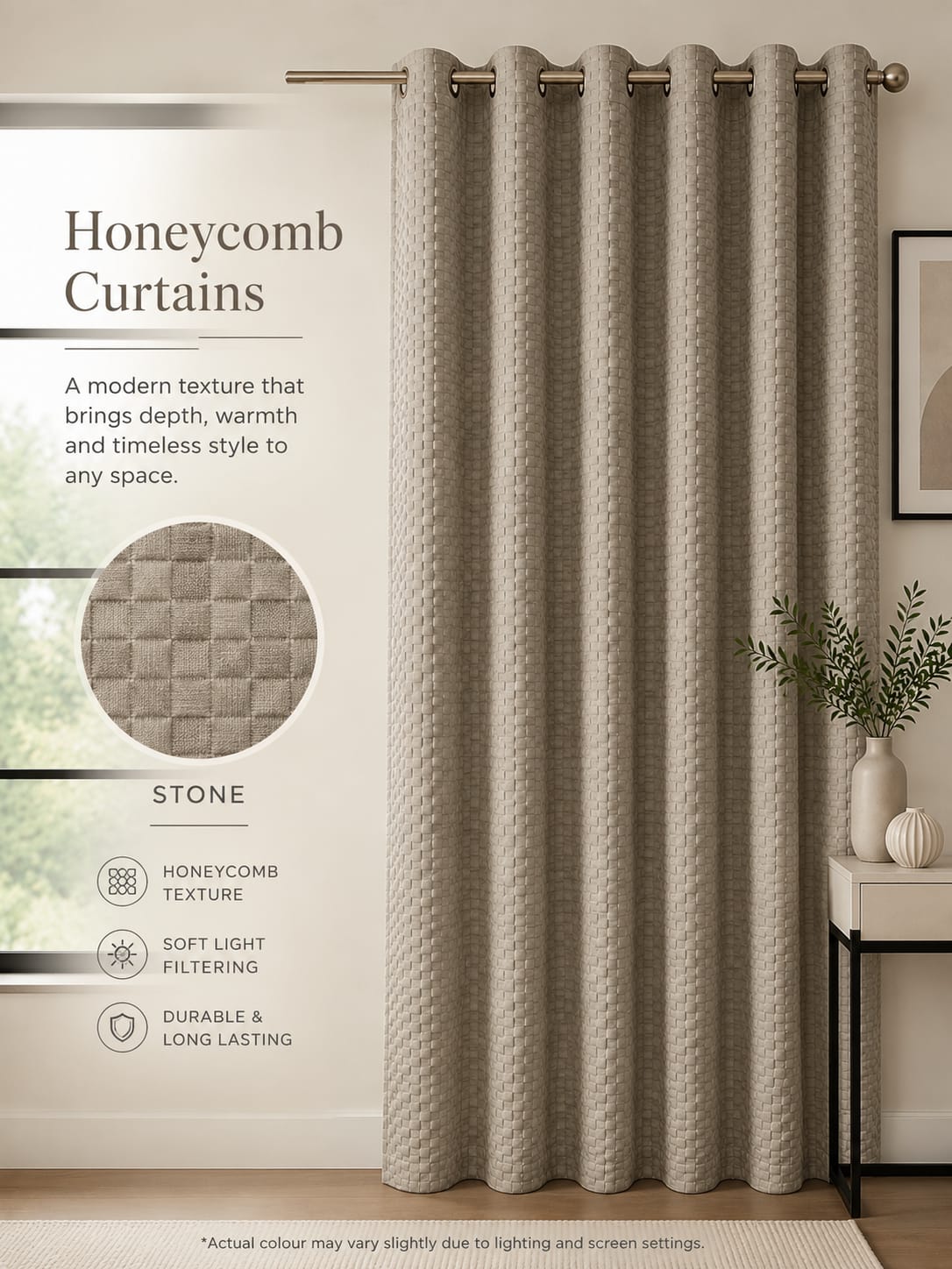 Honeycomb Lined Curtains